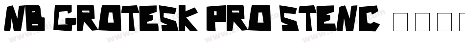 NB Grotesk Pro Stenc字体转换